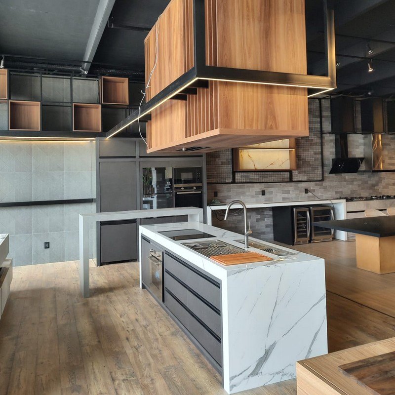 Montagem de showroom